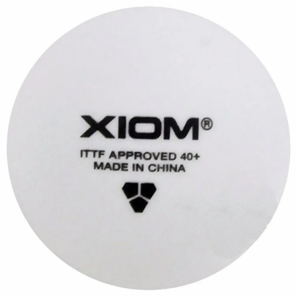 Мячи для настольного тенниса Xiom 3*, 40+ (в упаковке 6 шт.)