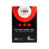 Набор мячей для настольного тенниса TTS DJ40+ Premium Rus Pro 3* (6 шт., белые)