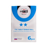 Набор мячей для настольного тенниса TTS DJ40+ Premium Training 2* (6 шт., белые)